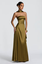 Morven Maxi Dress - Deep Olive - Napalia