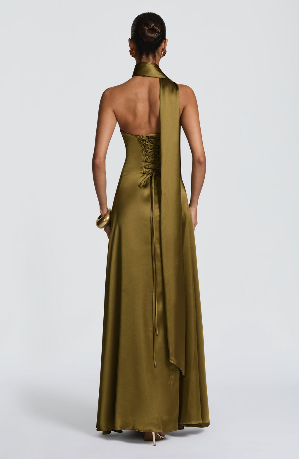 Morven Maxi Dress - Deep Olive - Napalia