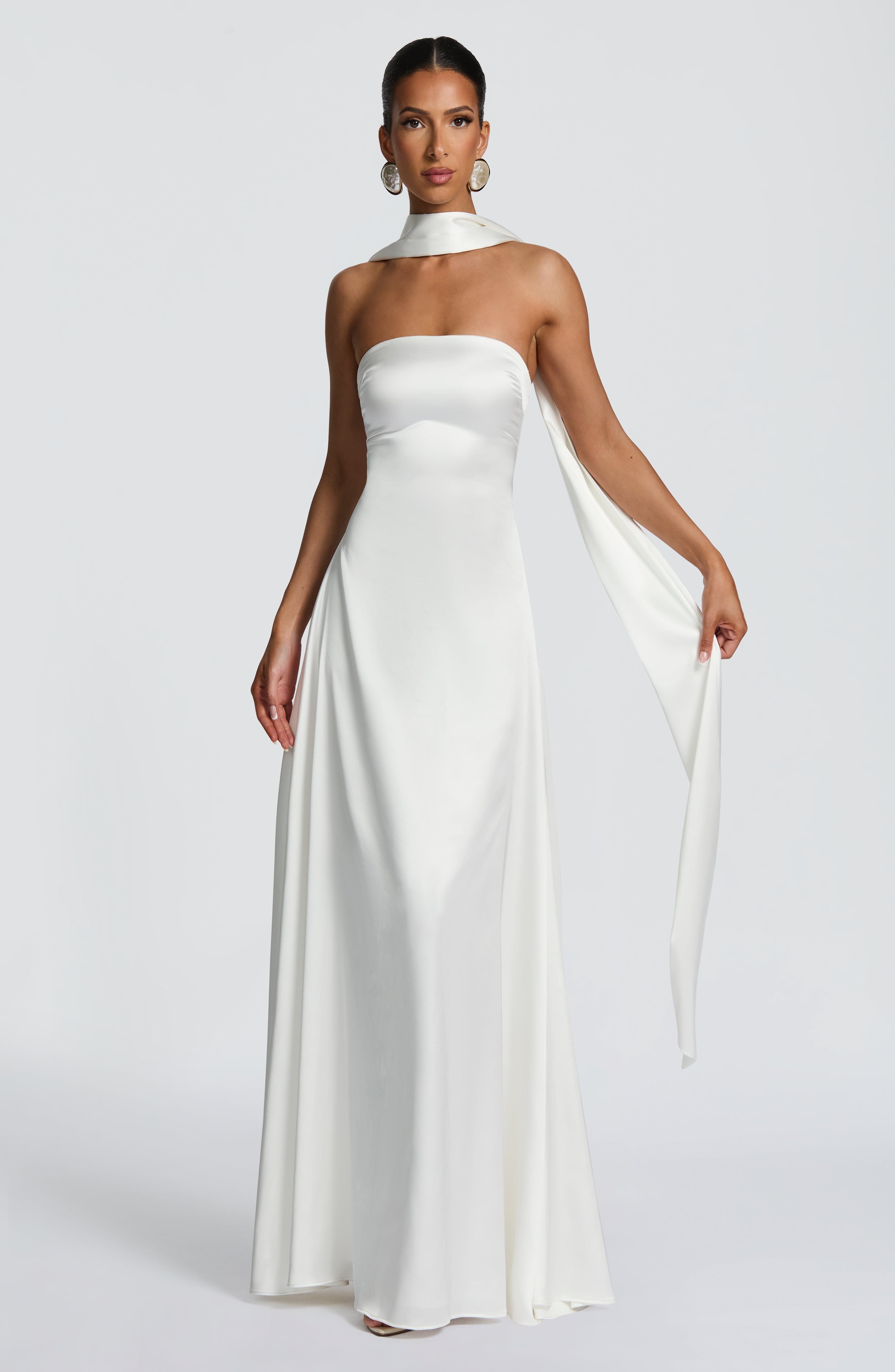 Morven Maxi Dress - Ivory - Napalia