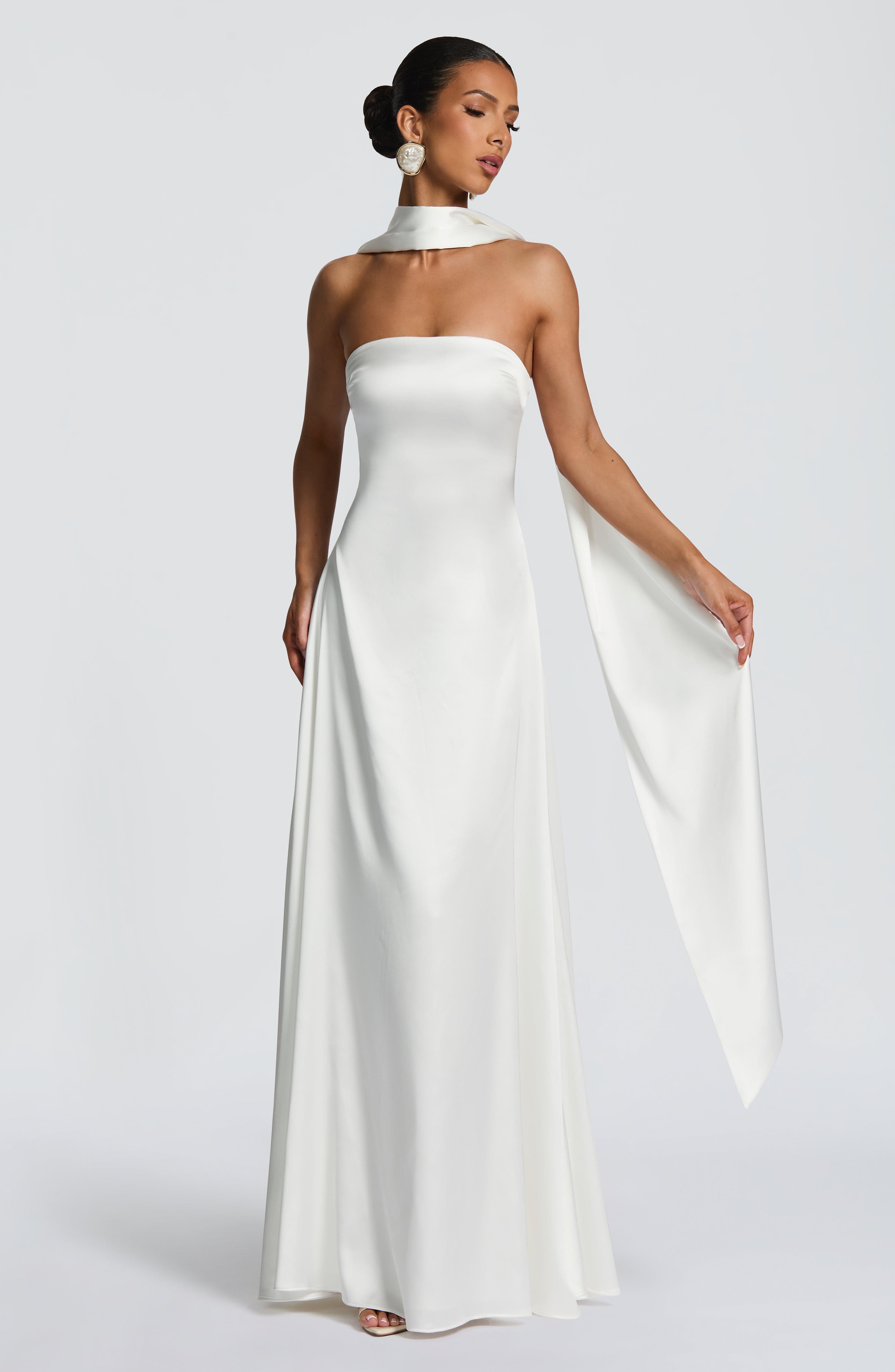 Morven Maxi Dress - Ivory - Napalia