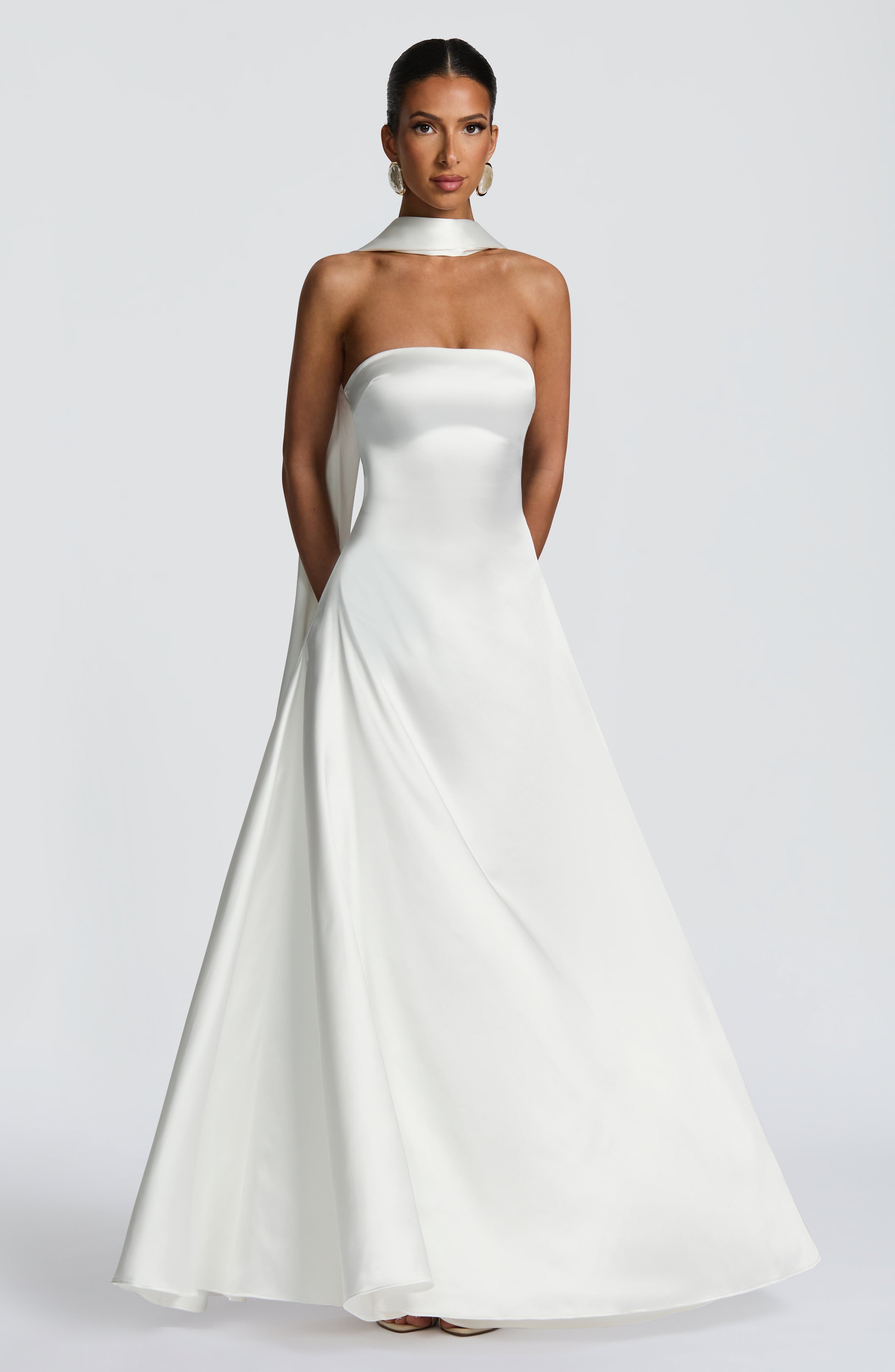 Morven Maxi Dress - Ivory - Napalia