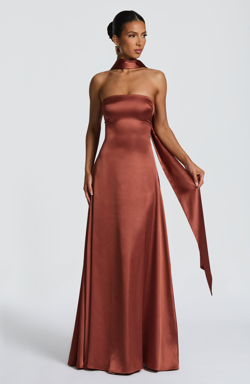 Morven Maxi Dress - Rust - Napalia