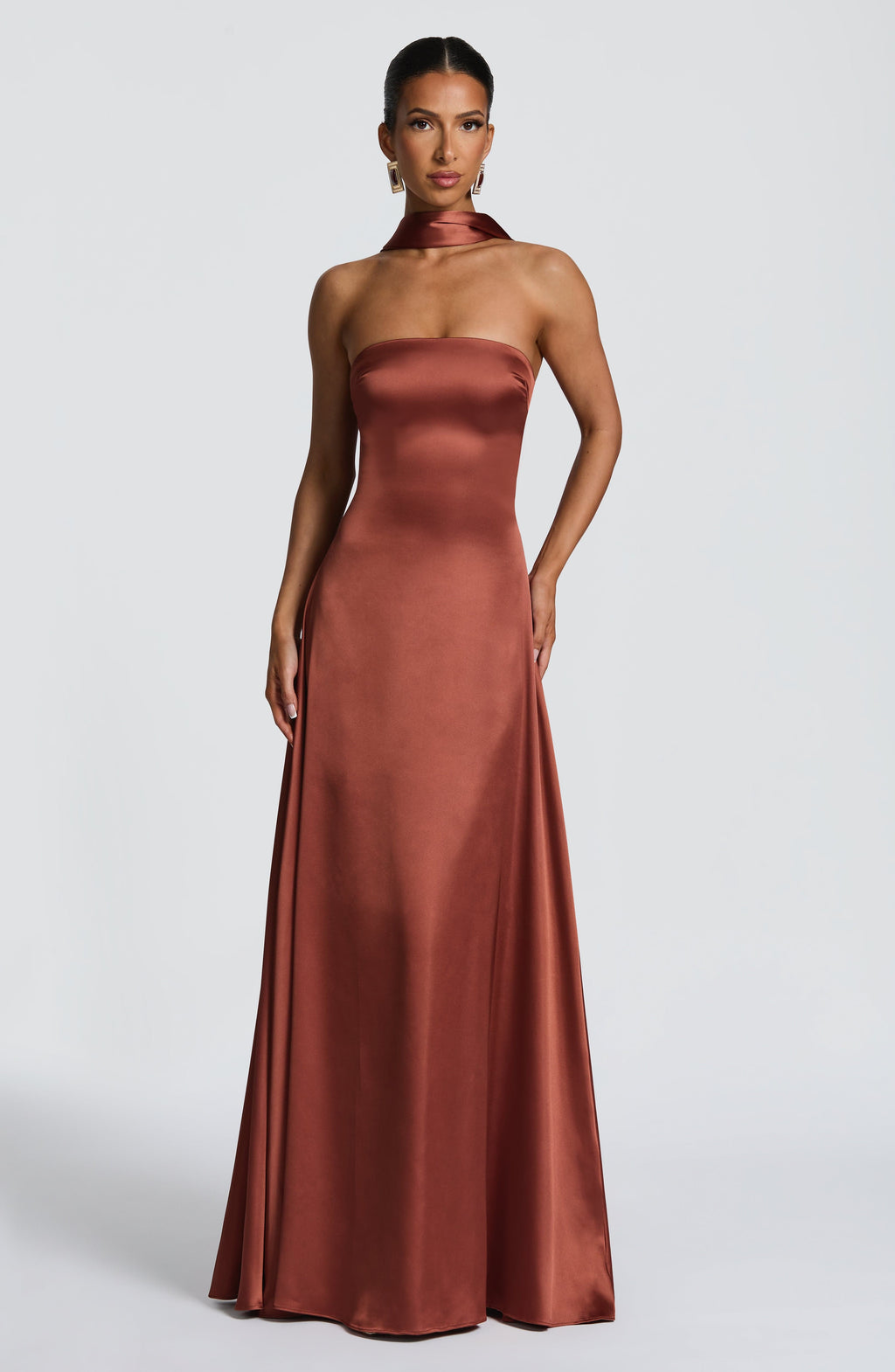 Morven Maxi Dress - Rust - Napalia