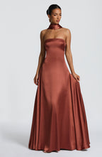 Morven Maxi Dress - Rust - Napalia