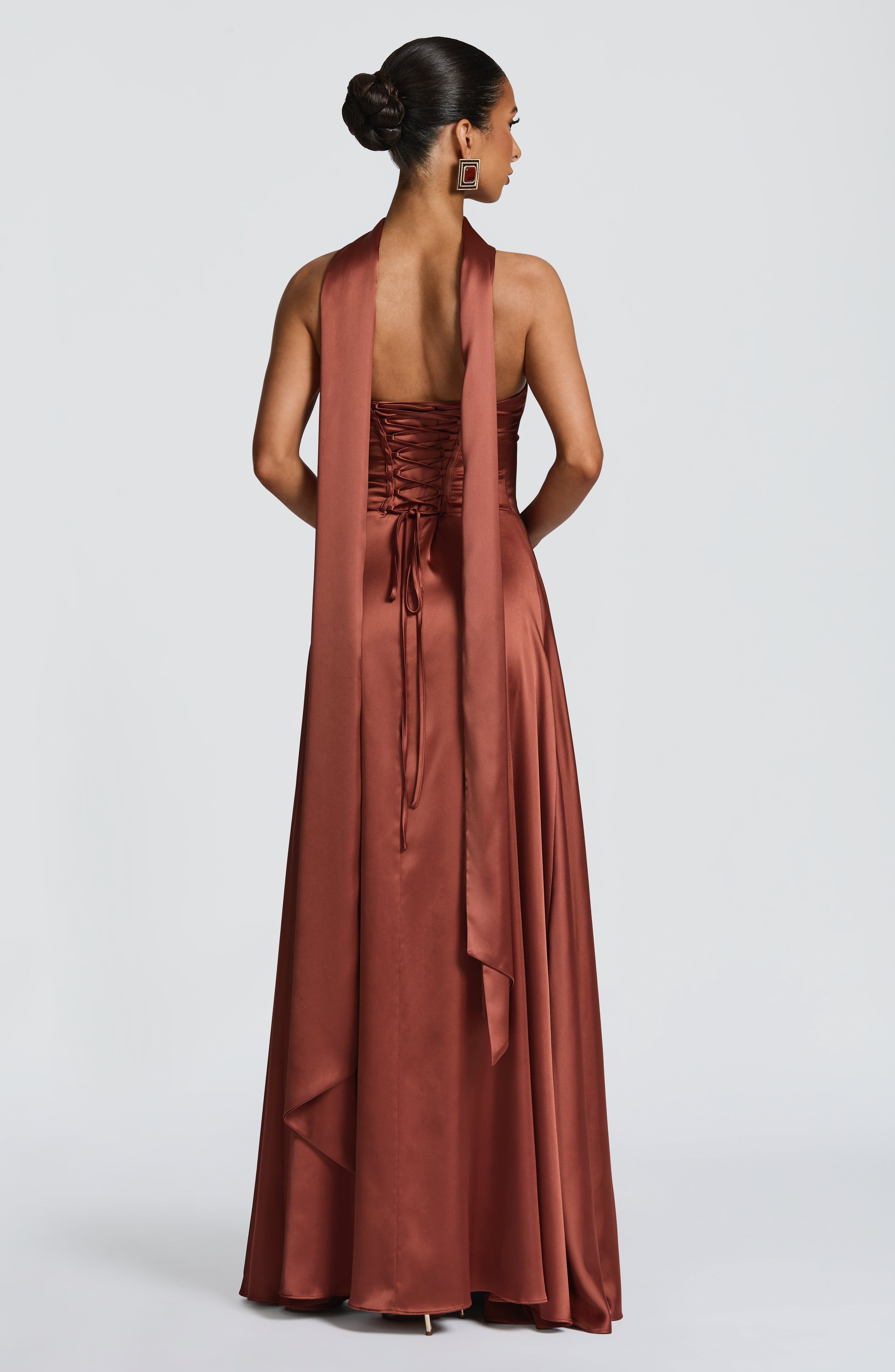 Morven Maxi Dress - Rust - Napalia