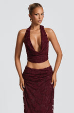 Myra Top - Cherry Lacquer - Napalia