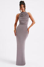 Nala Maxi Dress - Charcoal - Napalia