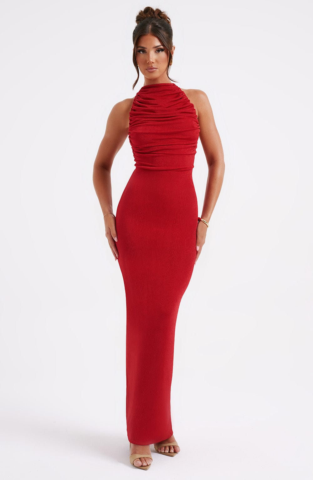 Nala Maxi Dress - Red - Napalia