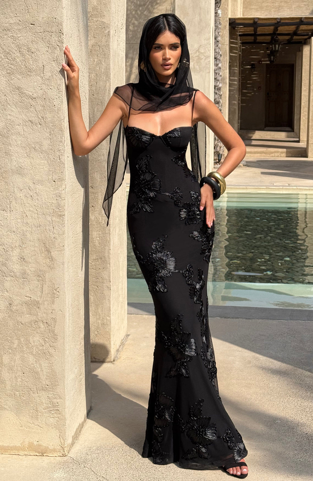 Nefertiti Maxi Dress - Black - Napalia