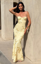 Nefertiti Maxi Dress - Lemon - Napalia