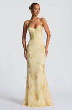 Nefertiti Maxi Dress - Lemon - Napalia