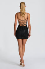 Nefertiti Mini Dress - Black - Napalia