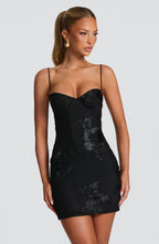 Nefertiti Mini Dress - Black - Napalia