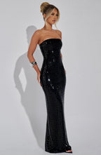 Neriah Maxi Dress - Black - Napalia