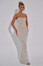 Neriah Maxi Dress - Nude - Napalia