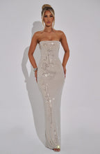 Neriah Maxi Dress - Nude - Napalia
