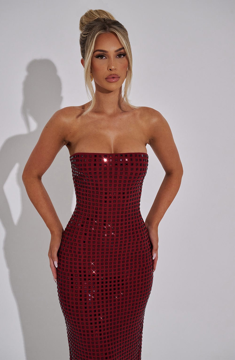 Neriah Maxi Dress - Wine - Napalia