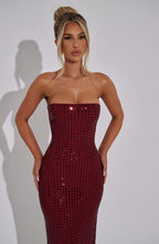 Neriah Maxi Dress - Wine - Napalia