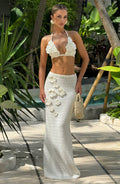 Nerida Maxi Skirt - Ivory - Napalia