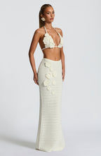 Nerida Maxi Skirt - Ivory - Napalia