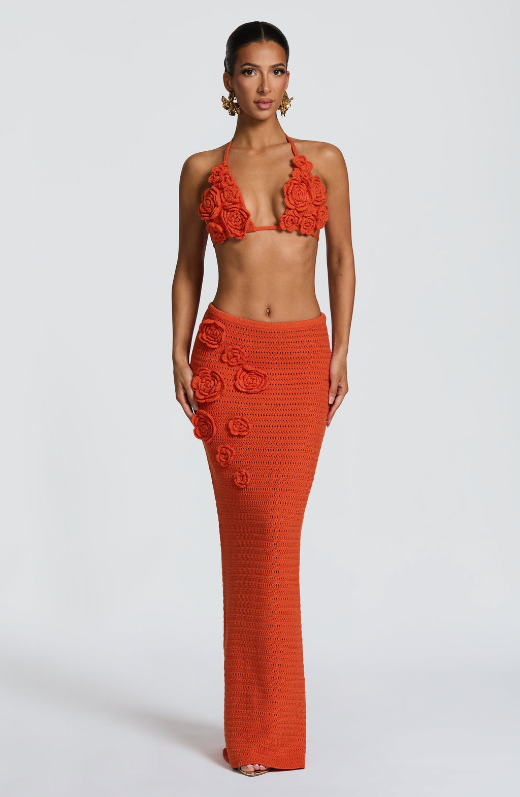 Nerida Maxi Skirt - Orange - Napalia