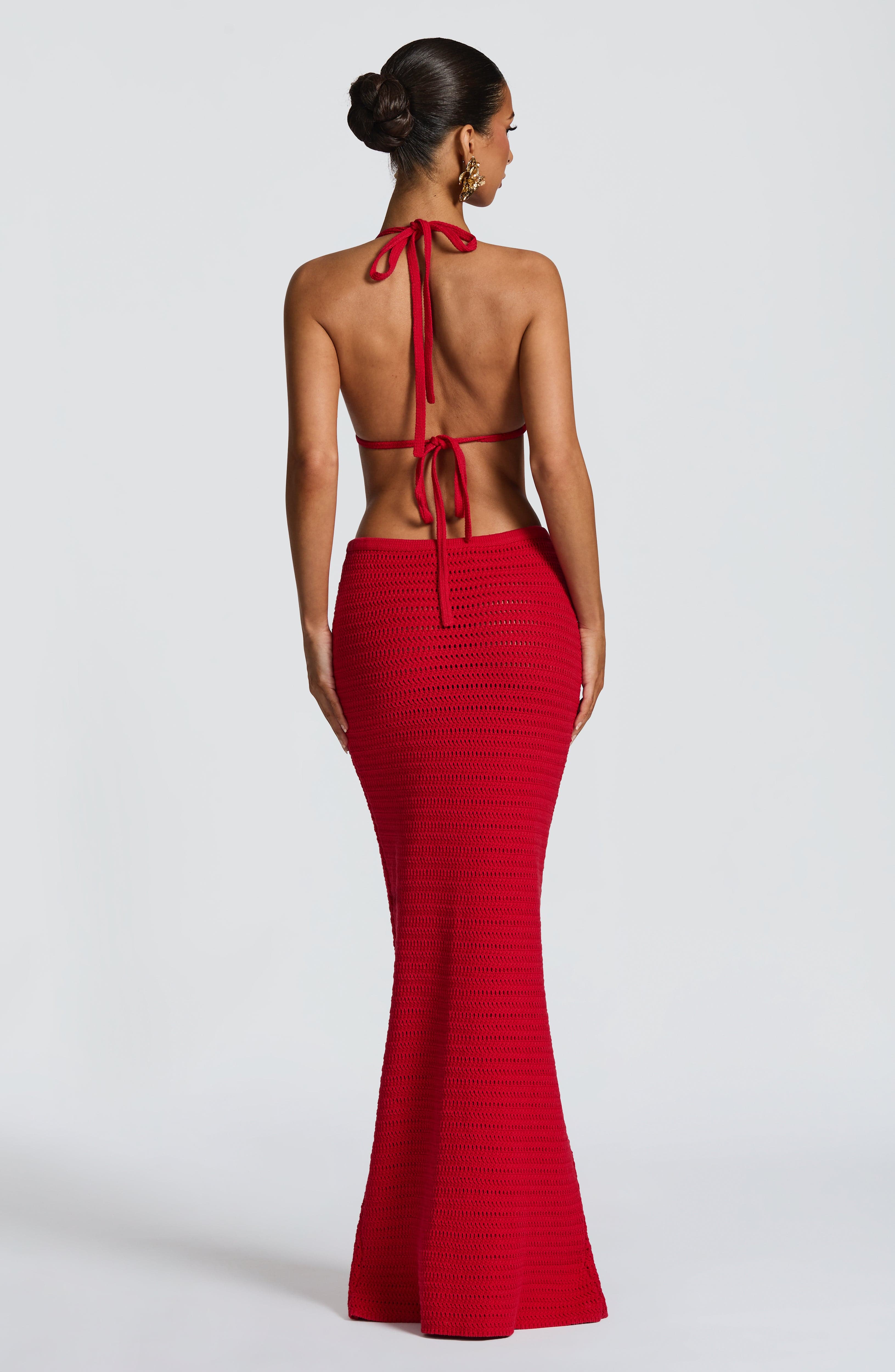 Nerida Maxi Skirt - Red - Napalia
