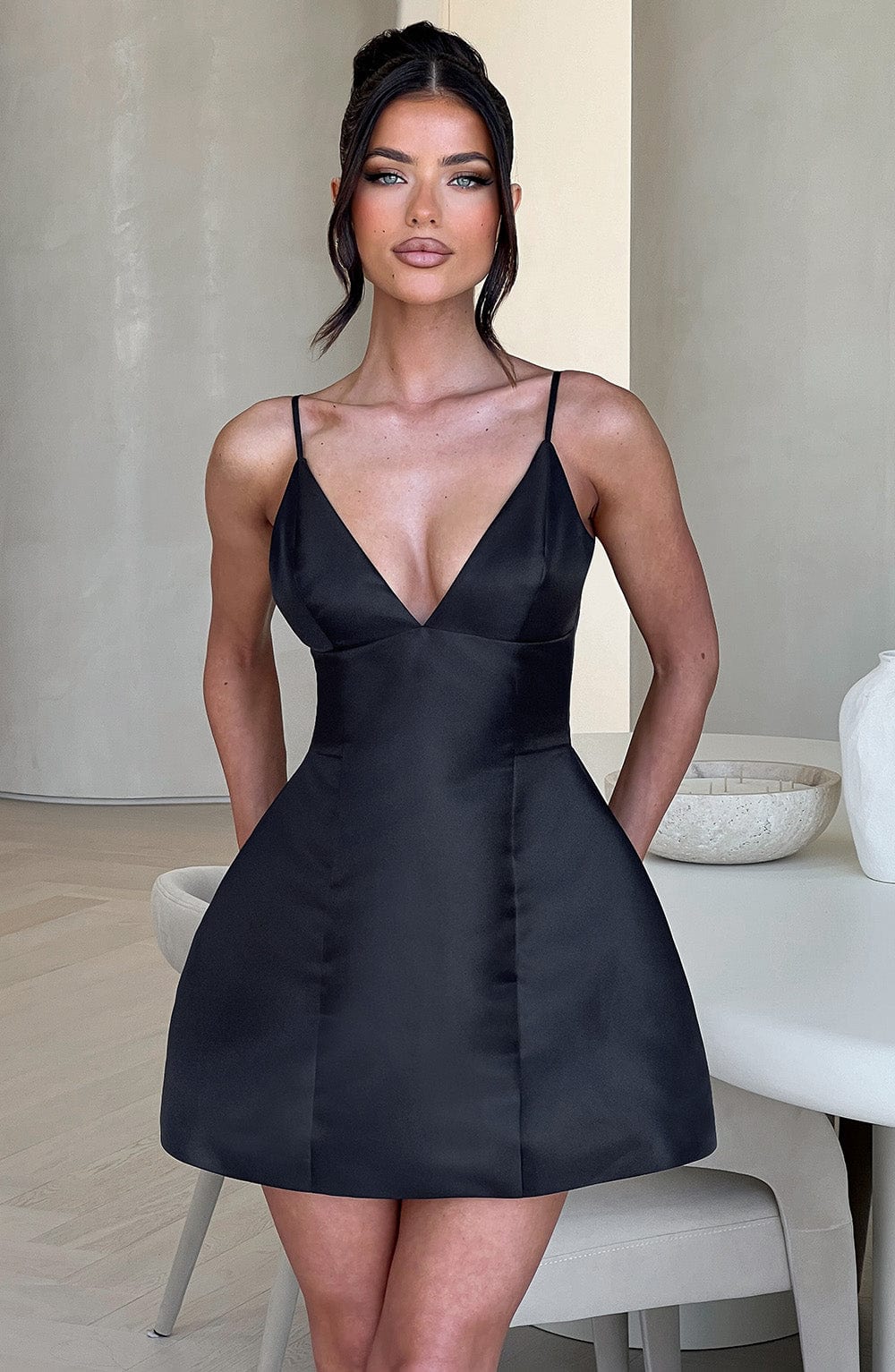 Nicole Mini Dress - Black - Napalia