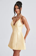 Nicole Mini Dress - Lemon - Napalia