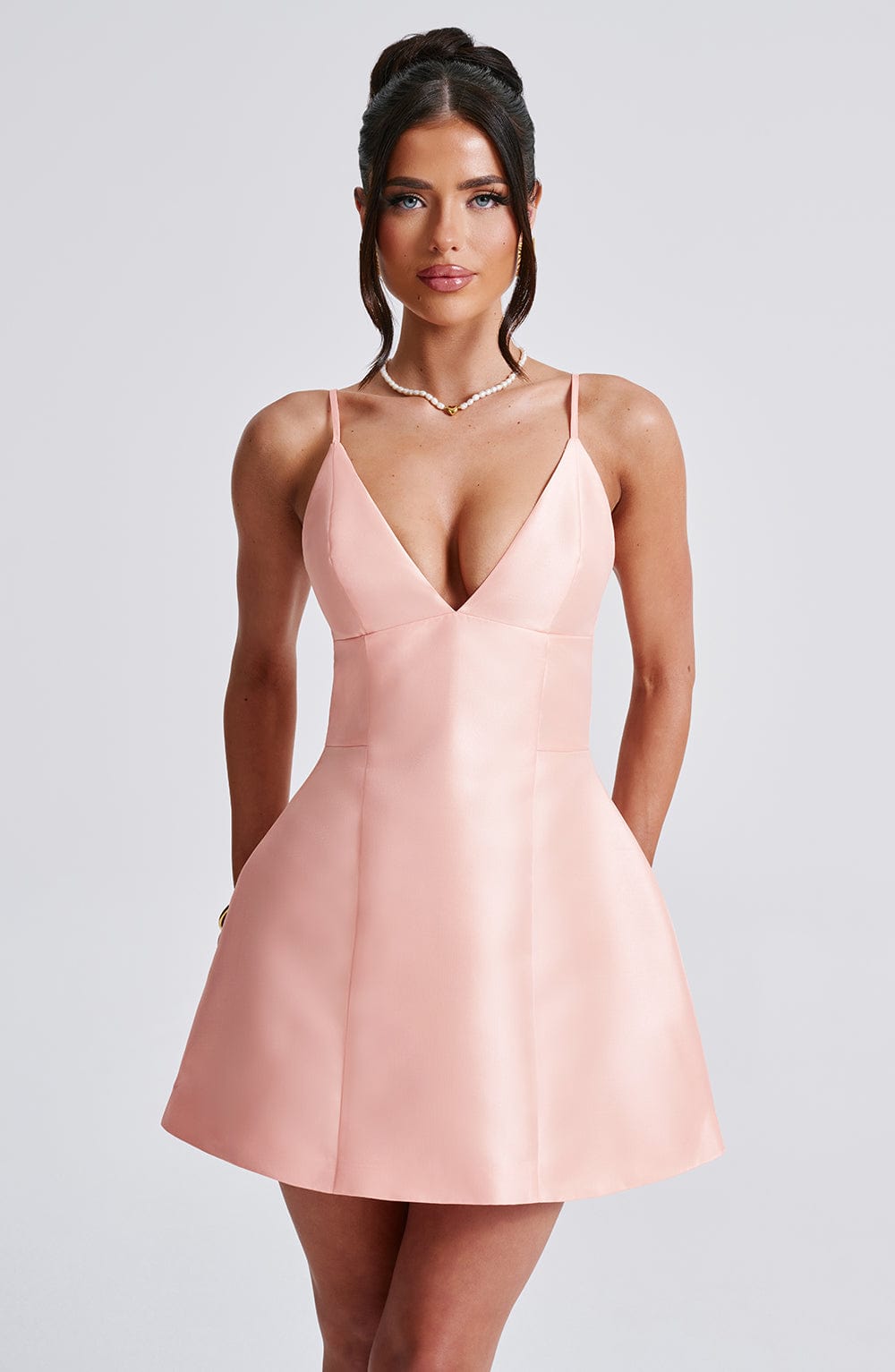 Nicole Mini Dress - Peach - Napalia
