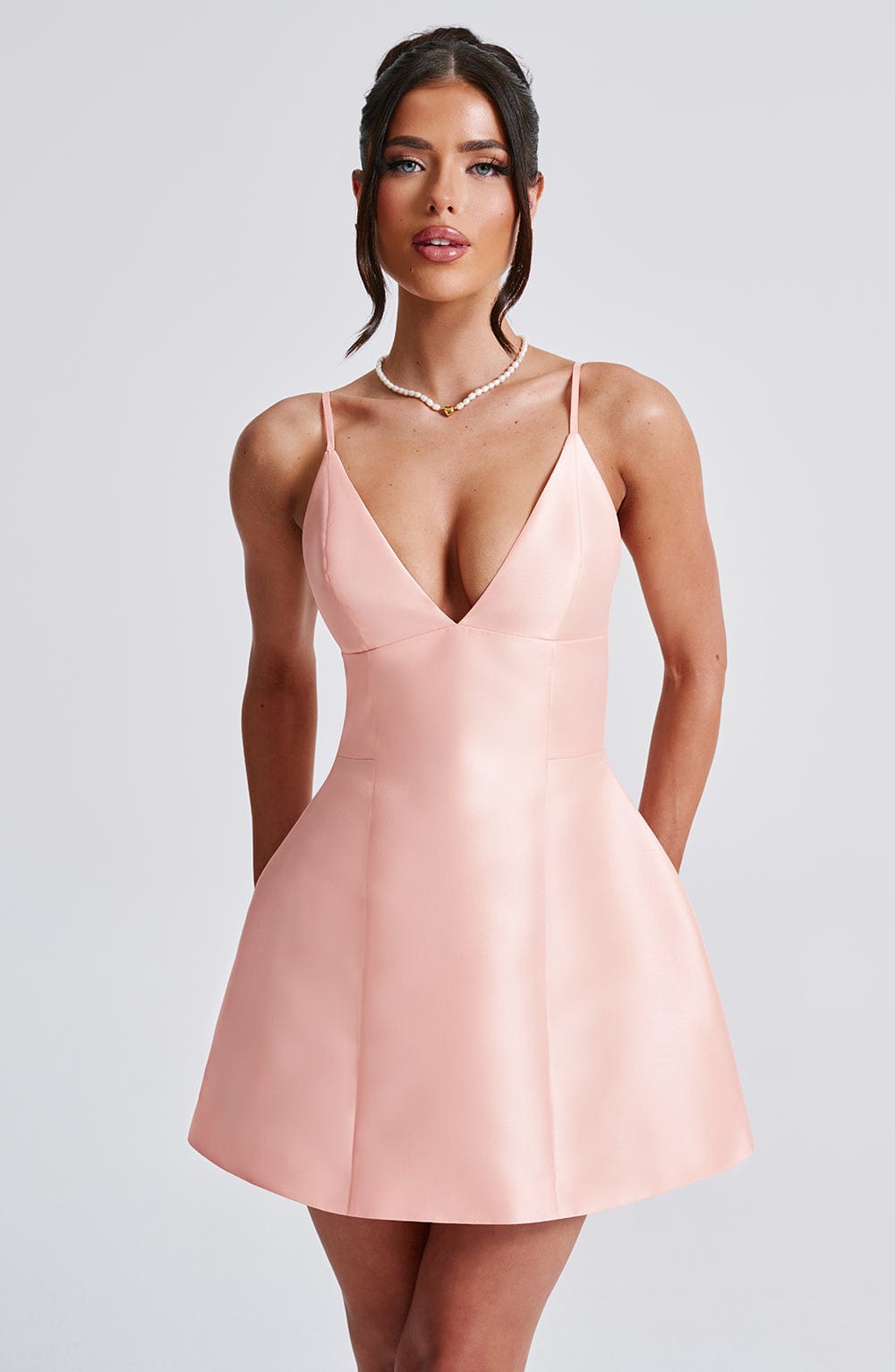 Nicole Mini Dress - Peach - Napalia