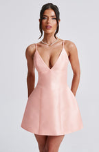 Nicole Mini Dress - Peach - Napalia