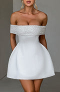 Noelle Mini Dress - Ivory - Napalia