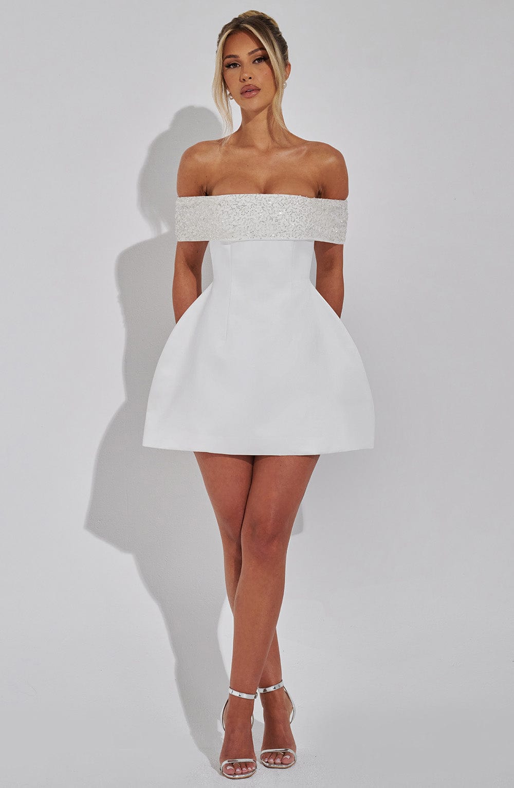 Noelle Mini Dress - Ivory - Napalia