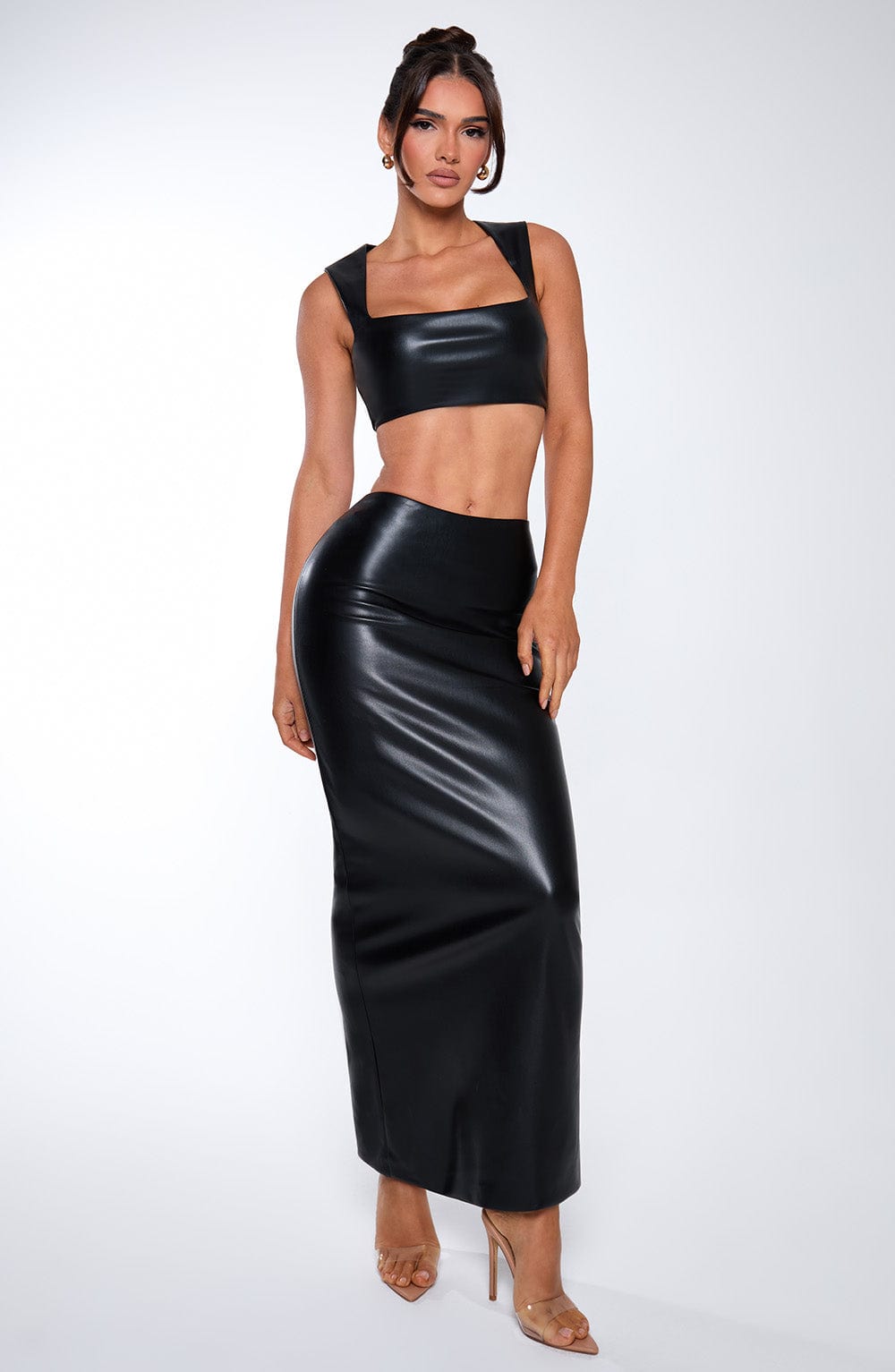 Odetta Maxi Skirt - Black - Napalia