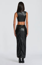 Odetta Maxi Skirt - Black - Napalia