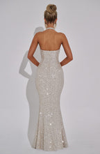 Odette Maxi Dress - Champagne - Napalia