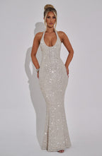 Odette Maxi Dress - Champagne - Napalia