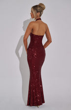 Odette Maxi Dress - Wine - Napalia