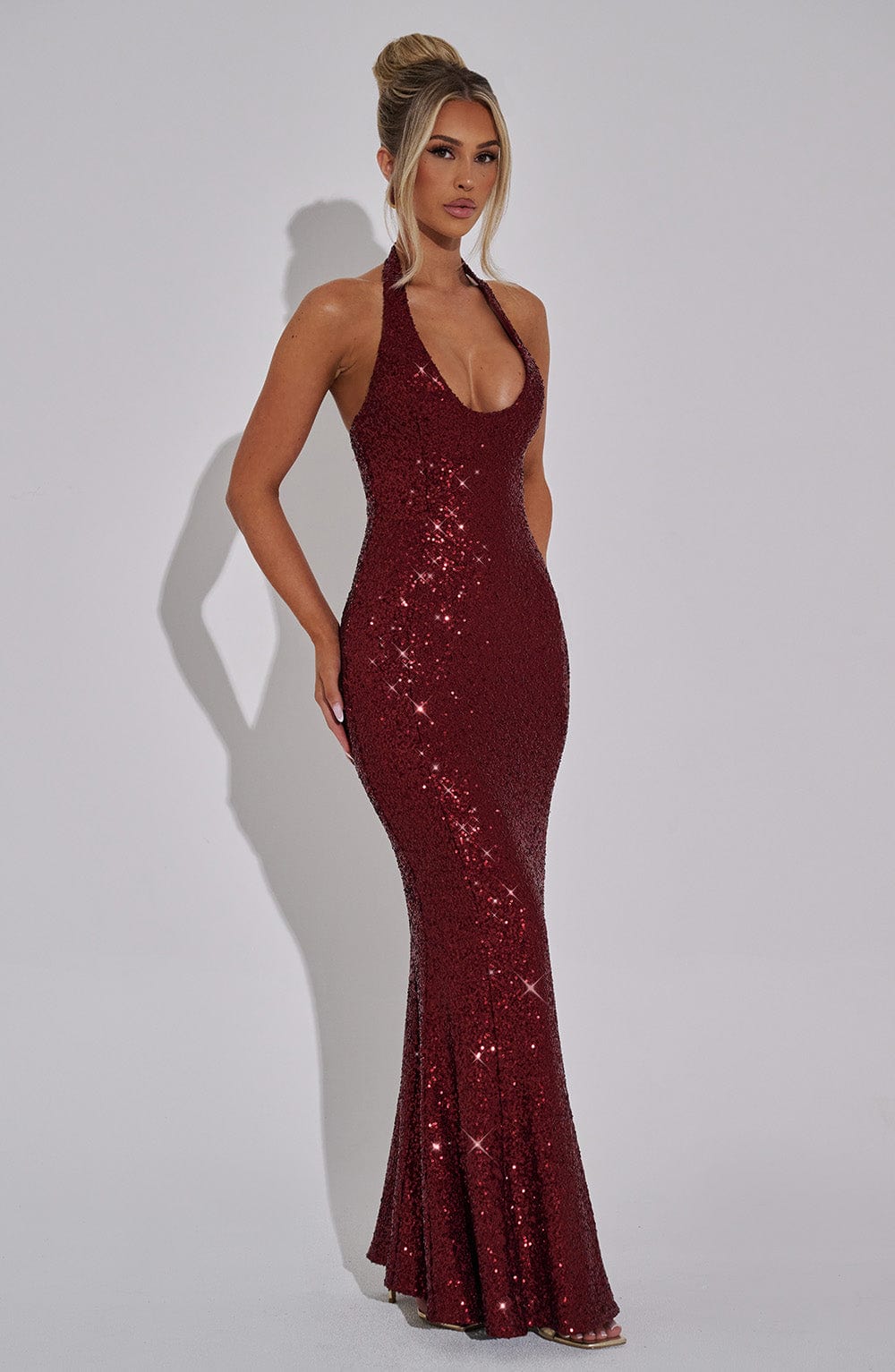 Odette Maxi Dress - Wine - Napalia