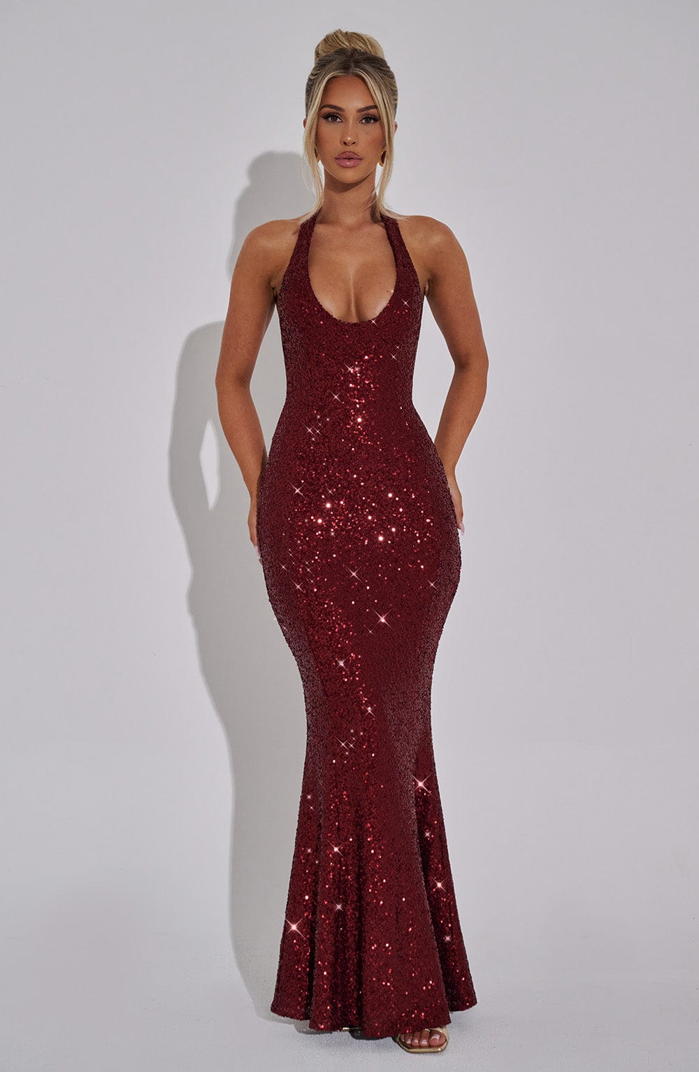 Odette Maxi Dress - Wine - Napalia