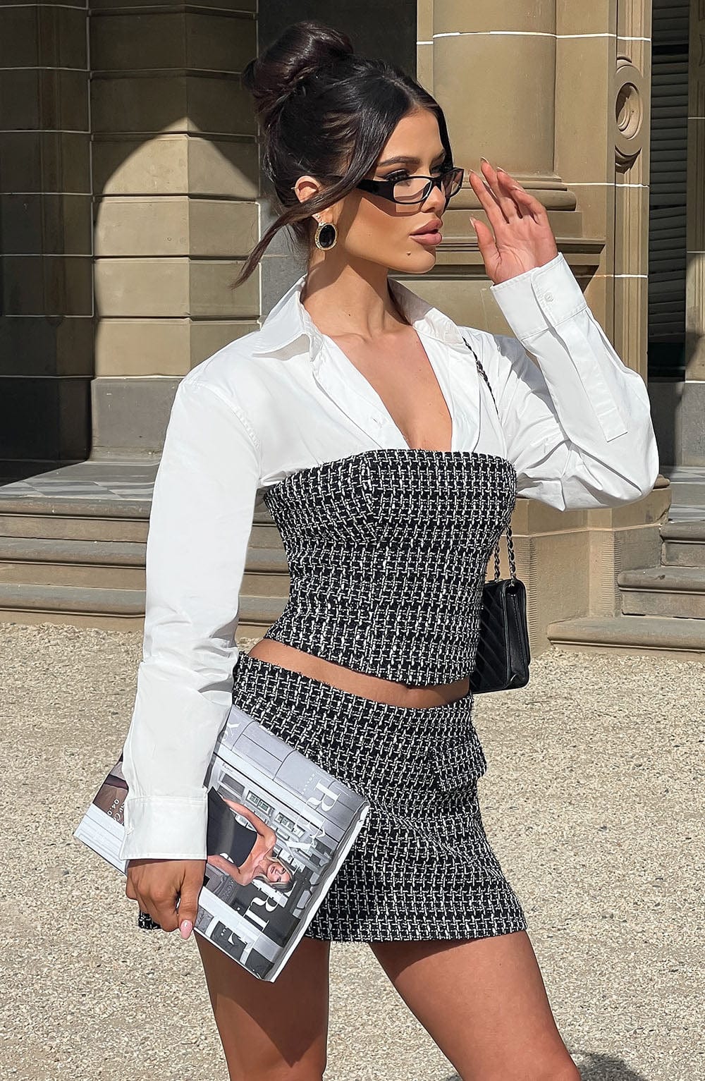 Olina Top - Black/White - Napalia