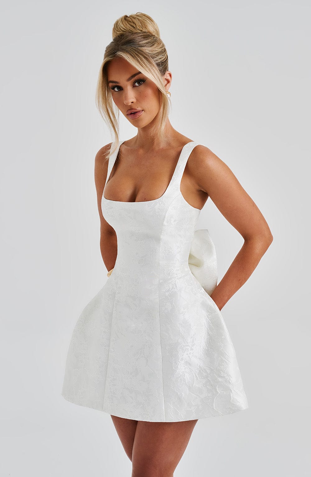 Orla Mini Dress - Ivory - Napalia