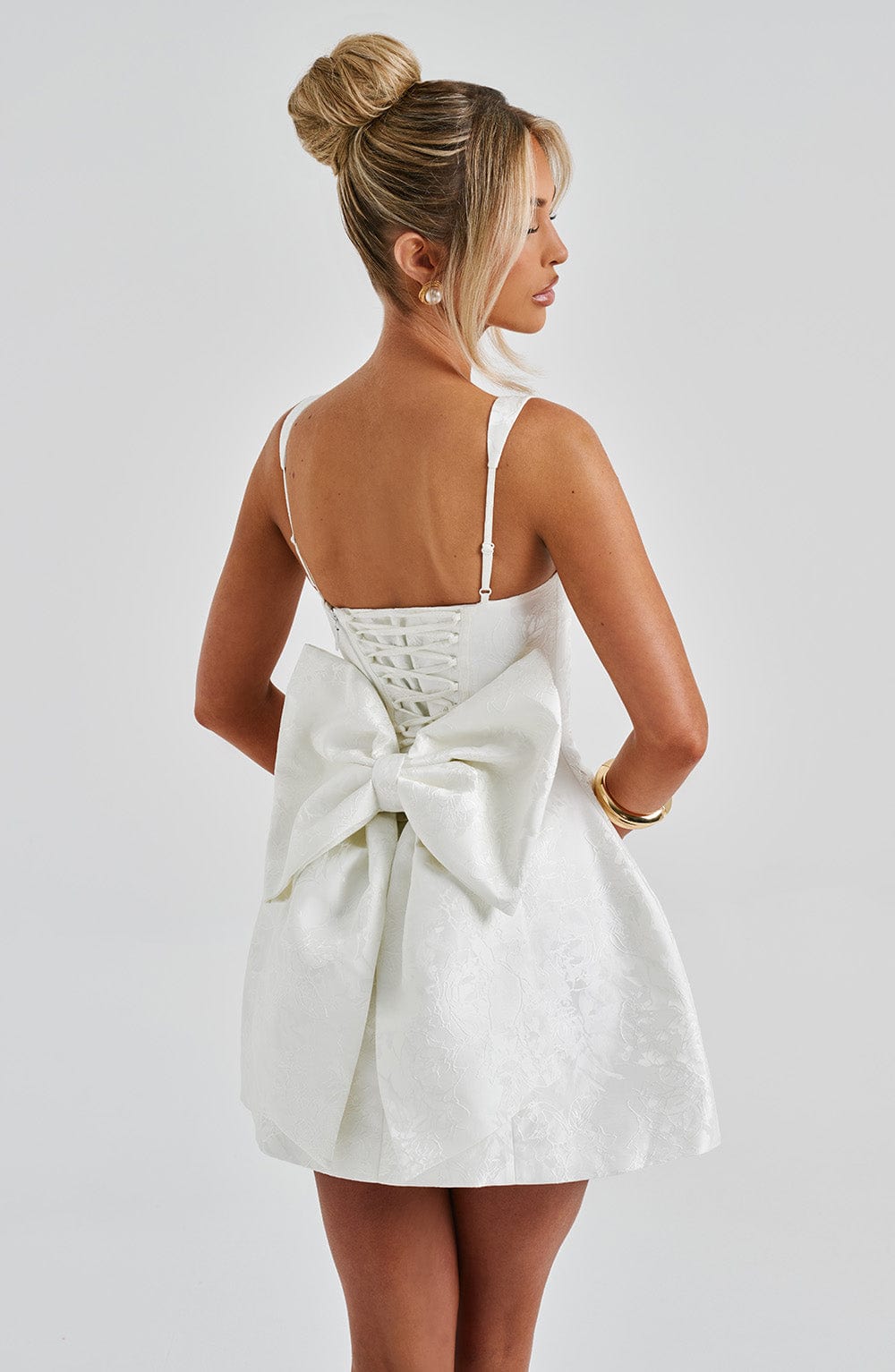 Orla Mini Dress - Ivory - Napalia