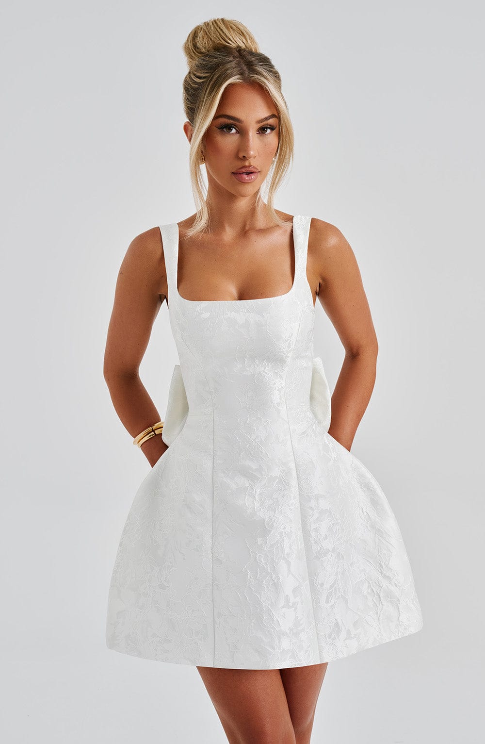Orla Mini Dress - Ivory - Napalia