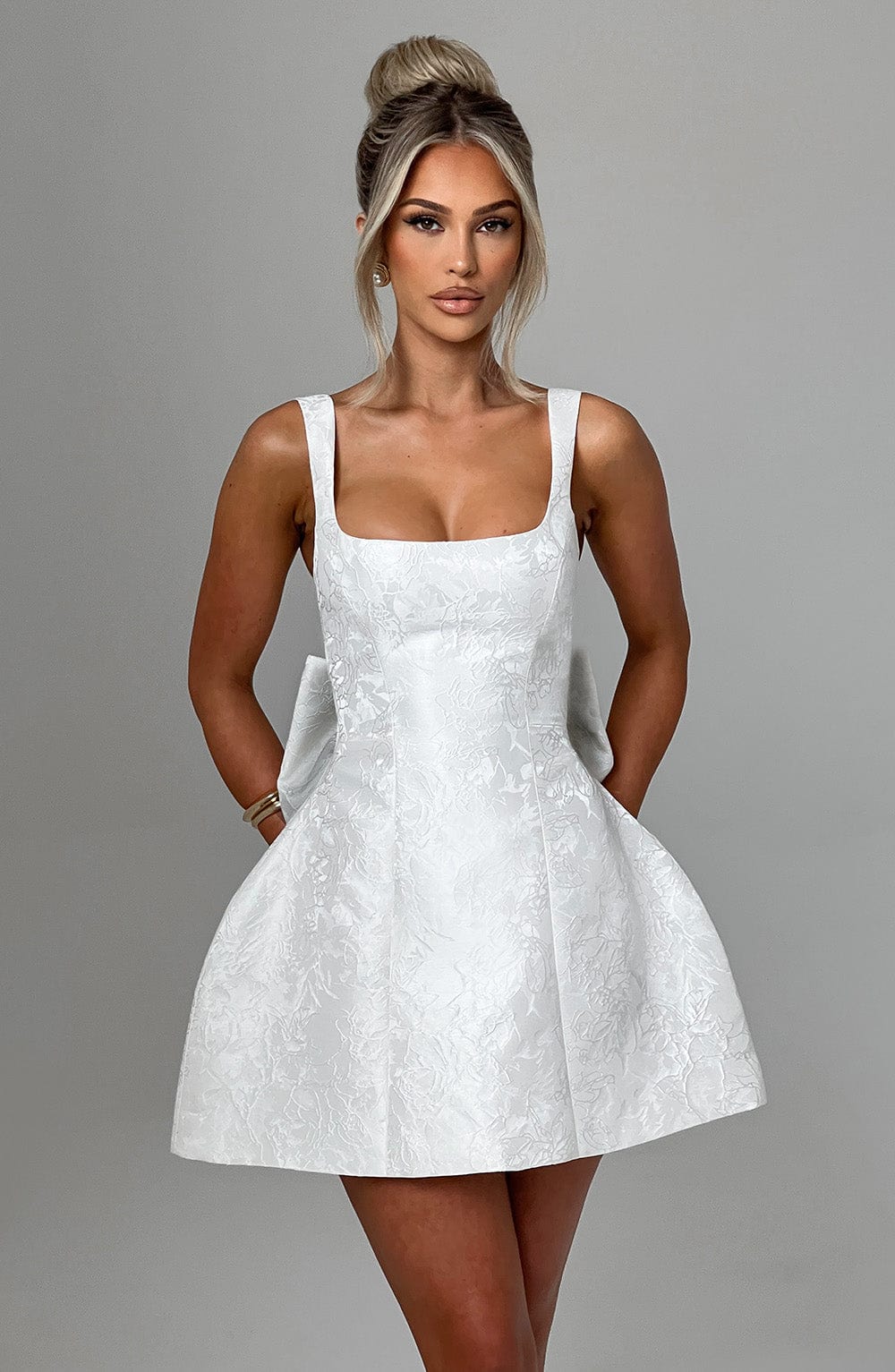 Orla Mini Dress - Ivory - Napalia