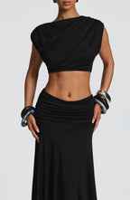 Paige Maxi Skirt - Black - Napalia