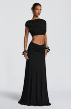 Paige Maxi Skirt - Black - Napalia