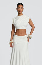 Paige Maxi Skirt - Ivory - Napalia