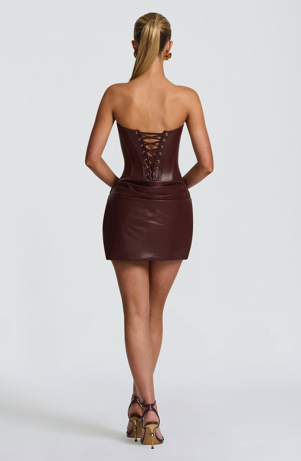 Palmer Mini Dress - Burgundy - Napalia