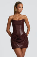 Palmer Mini Dress - Burgundy - Napalia